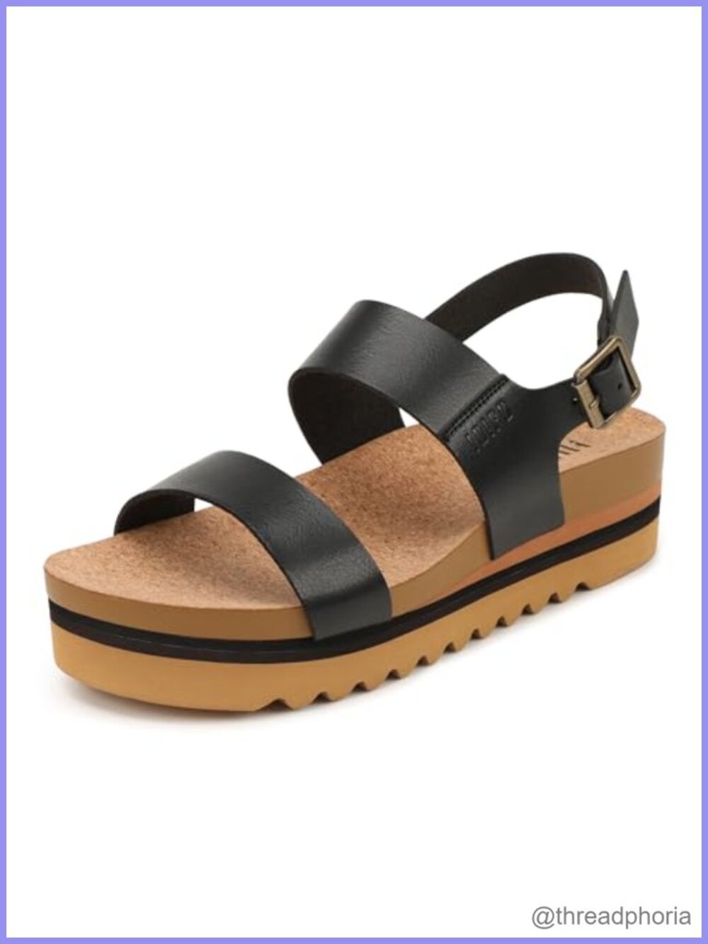 Platform Sandals with Arch Support & 2in Retro Wedge